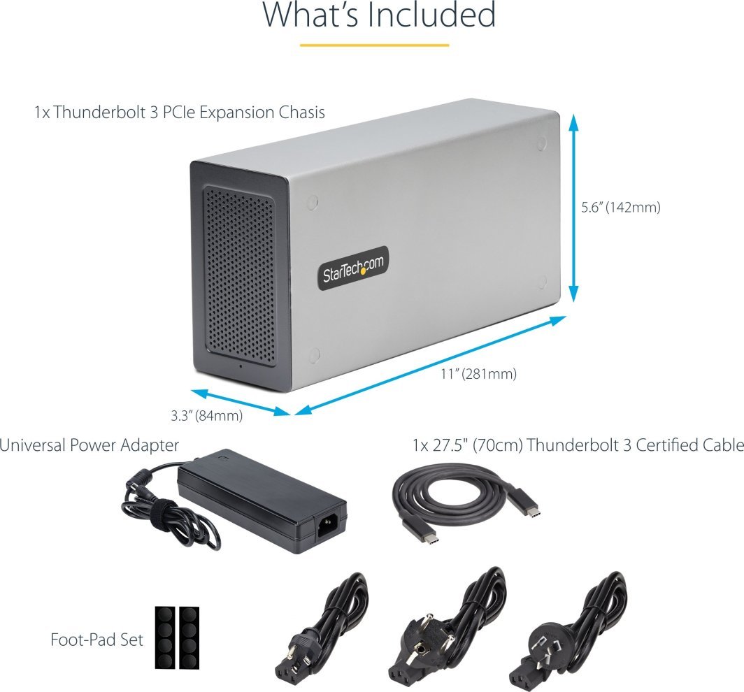 Kasë StarTech Case StarTech Thunderbolt 3 PCIe Expansion, Të ndryshme