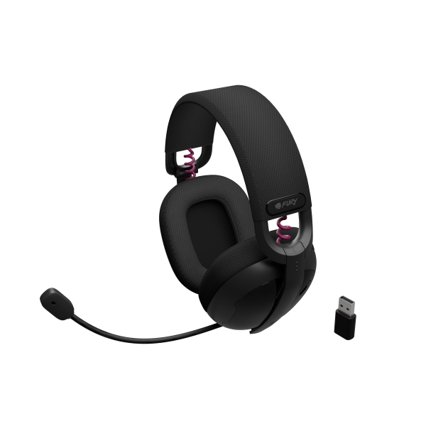 Kufje gaming Genesis Fury Fukya F6, Bluetooth, pa tela, over ear, me mikrofon, të zeza