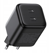 Полнач за ѕид Ugreen Wall Charger X526, 45W, 2x USB C GaN, црн