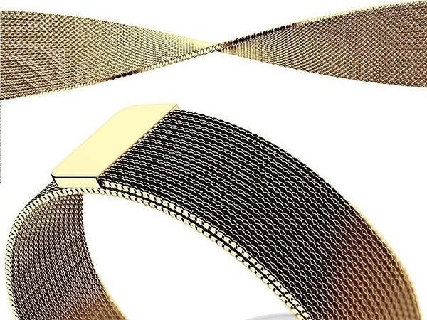 Rrip dore Mercury Mesh Band për Apple Watch, 38/40/41mm, çelik inox, ngjyrë ari