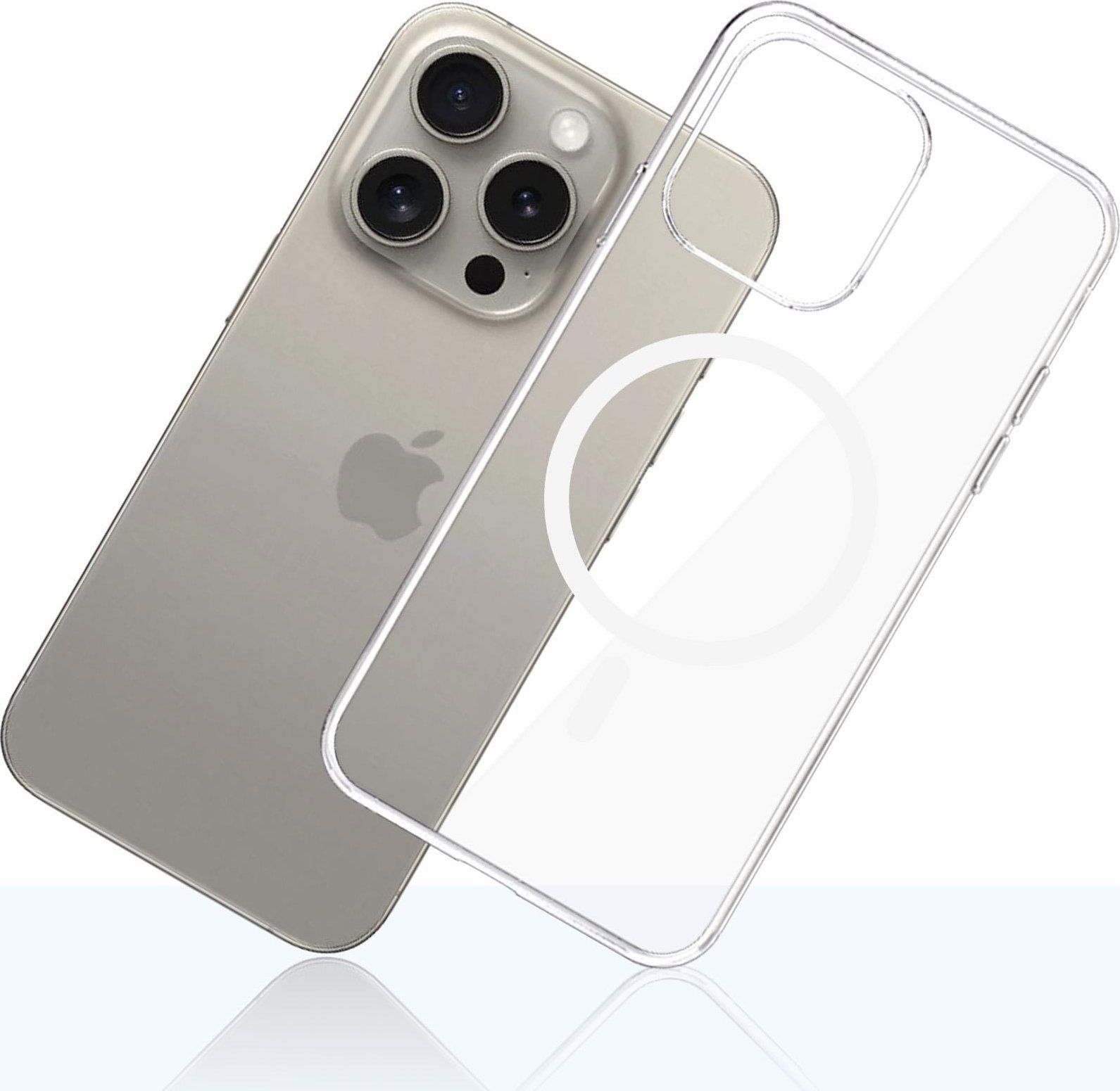 Mbrojtëse telefoni 3mk Clear MagCase për iPhone 16, MagSafe, transparente
