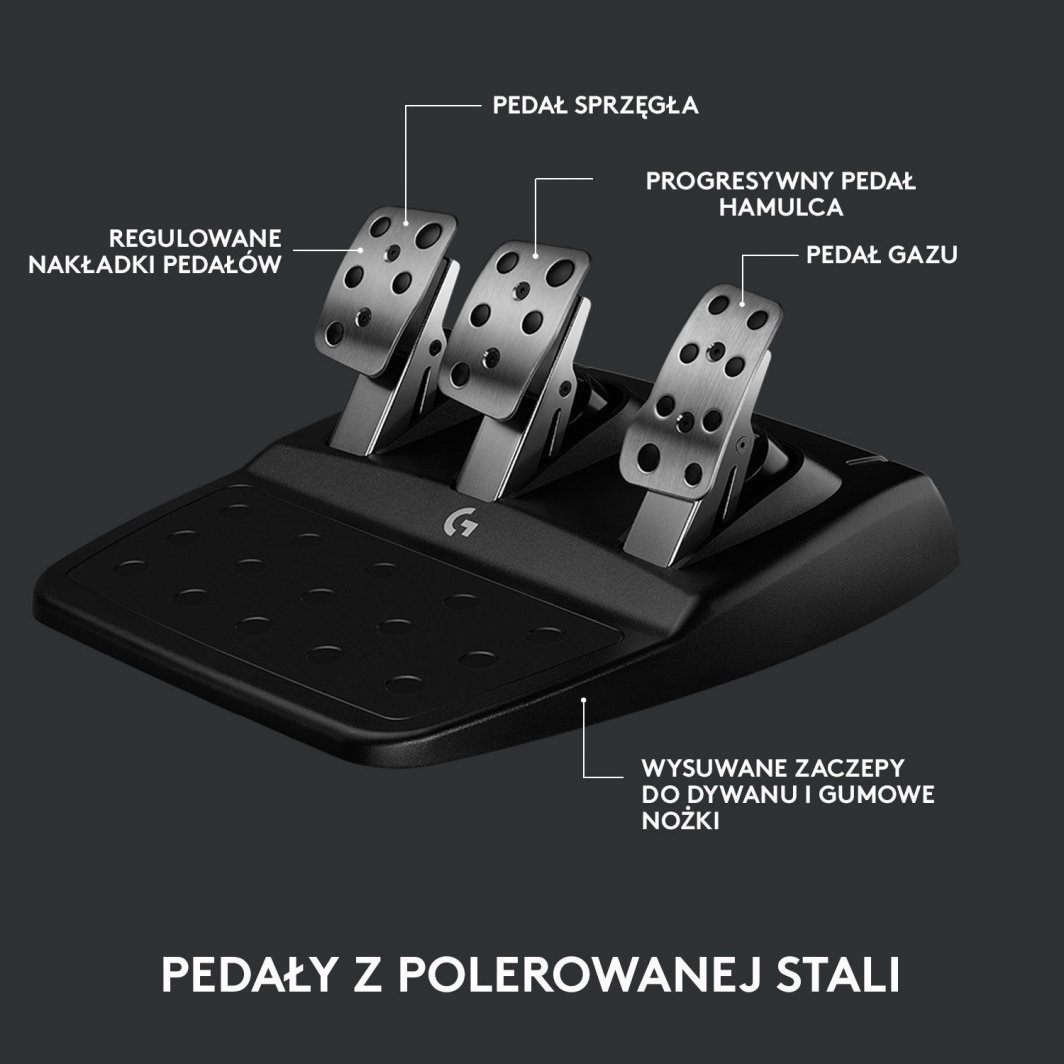 Set vozitjeje (timon, ndërrues shpejtësish dhe pedale) Logitech G923 për Xbox Series X / S / One / PC, i zi