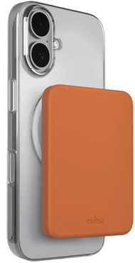 Powerbank Puro Mini Mag 4200mAh, MagSafe, USB C, portokalli