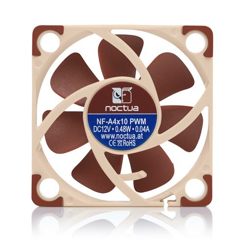 Ftohës Noctua NF A4x10 PWM, 4 cm, i kuq / bezhë