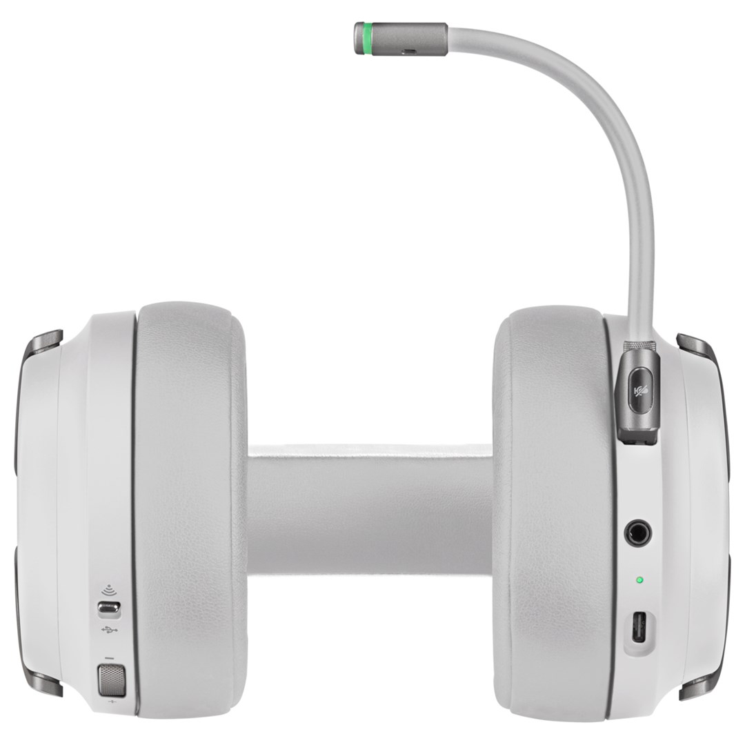 Kufje wireless Corsair Virtuoso RGB, 50mm, 7.1 surround, të bardha