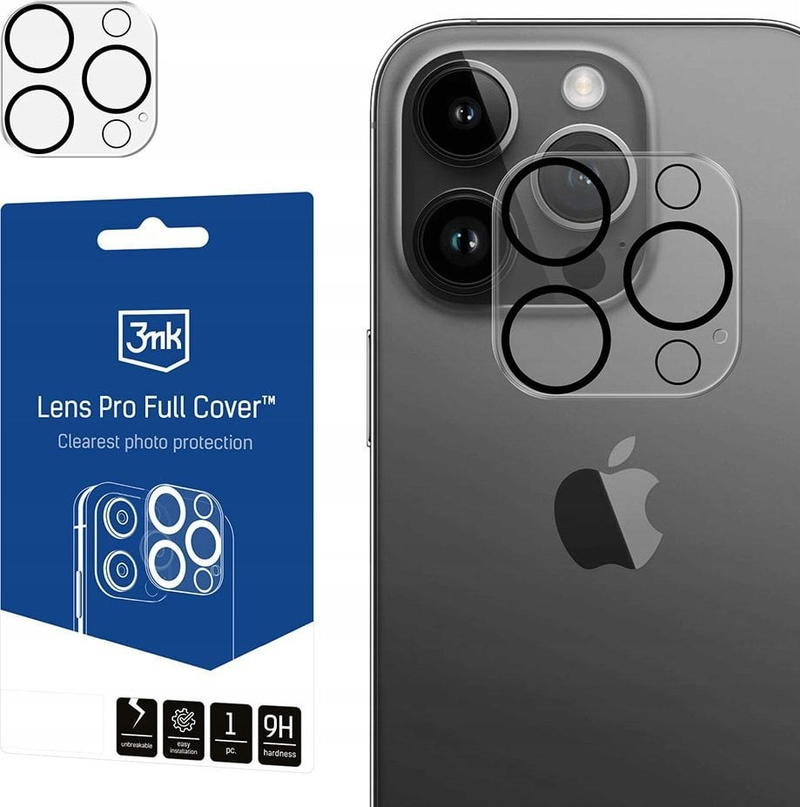 Mbrojtëse xhami për kamera 3MK Lens Protection Pro, për iPhone 12, transparente
