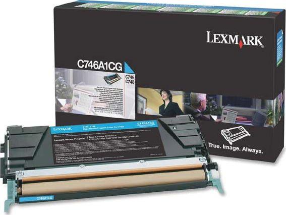 Toner Lexmark C746A1CG, i kaltër