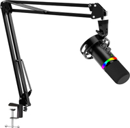 Mikrofon dinamik Redragon Solara GM307, USB dhe XLR, RGB, i zi