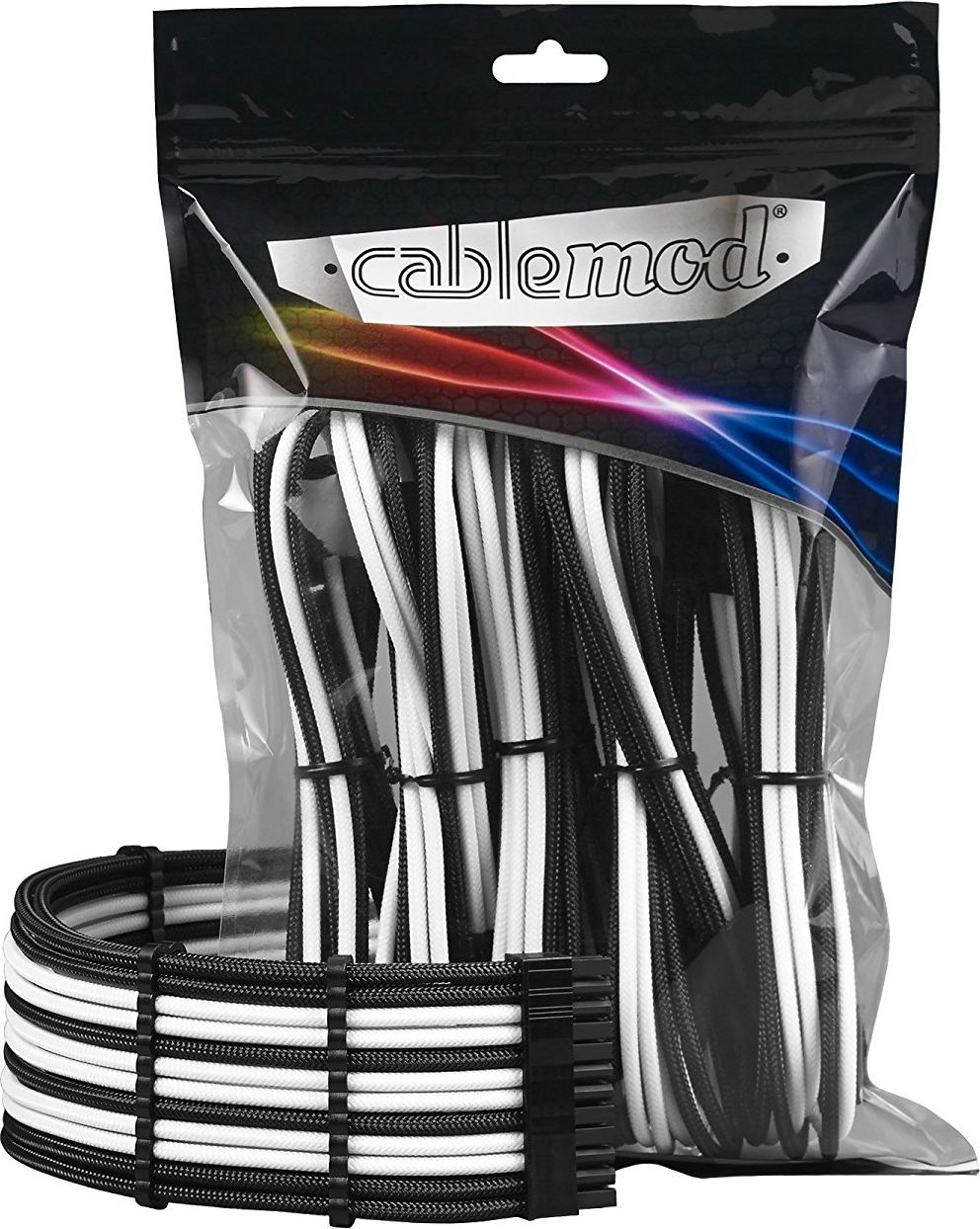 Set kabllosh për PC CableMod CM PCAB BKIT NKKW 3P, zgjatje ATX EPS PCIe, e zezë e bardhë