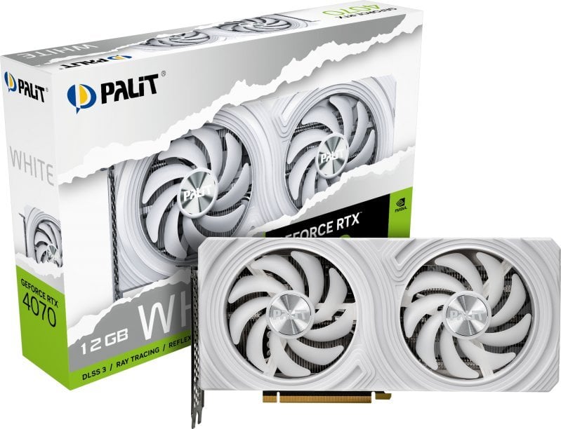Kartelë grafike Palit GeForce RTX 4070 White 12GB GDDR6X