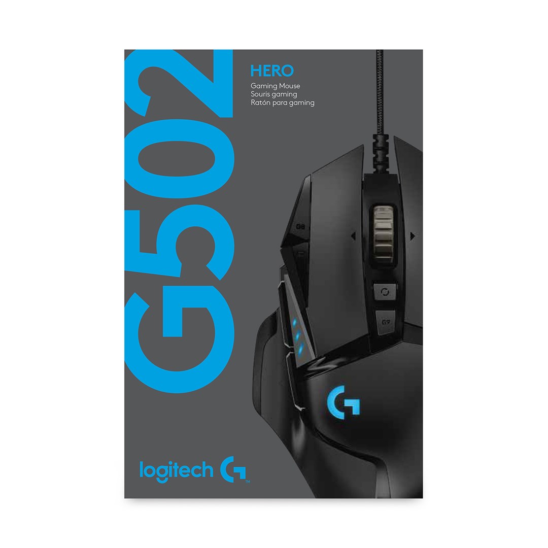 Maus gaming Logitech G502 Hero, 11 butona, RGB, i zi