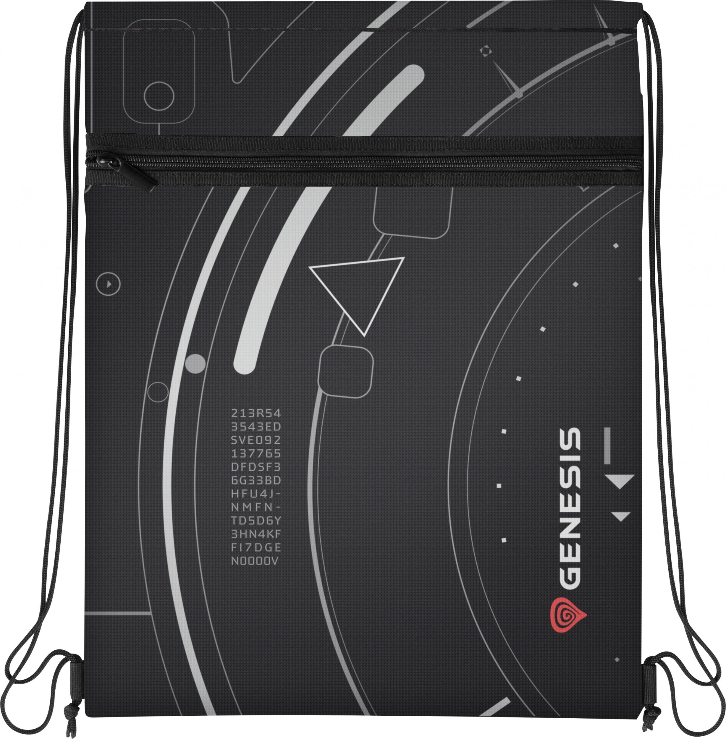 Çantë shpine Genesis ELARA G2, sportive, rezistente ndaj ujit, e zezë