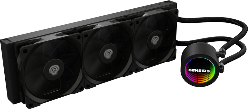 Ftohje uji për procesor Genesis Hydria 360 NLG-2320, radiator 360mm, ARGB, e zezë