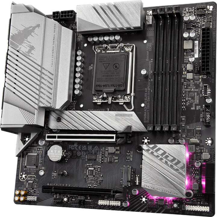 Pllakë amë GIGABYTE B760M AORUS ELITE AX - Intel B760