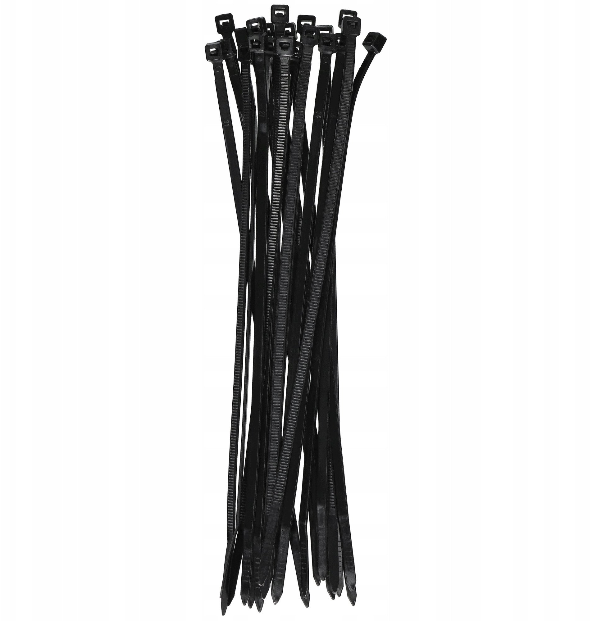 Kapëse plastike Plastrol OK-3630C, 3.6×300 mm, e zezë