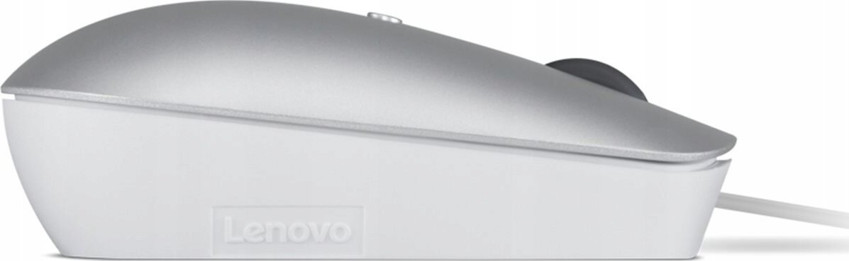 Maus Lenovo 540 USB C Wired Compact, 2400 DPI, gri cloud