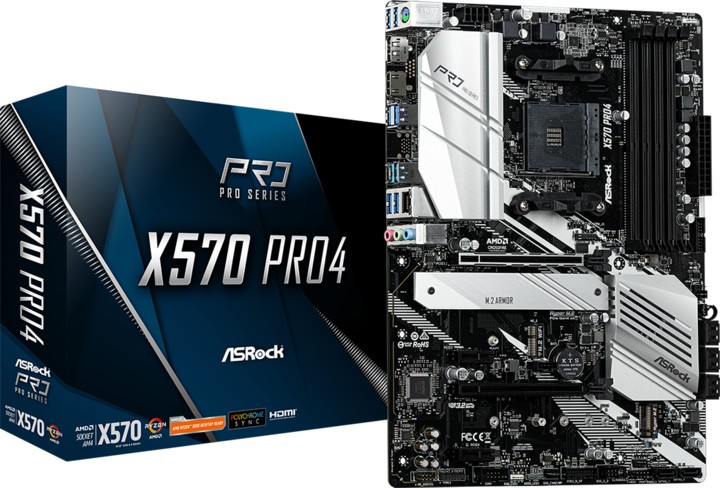 Pllakë amë ASRock X570 PRO4 - AMD X570