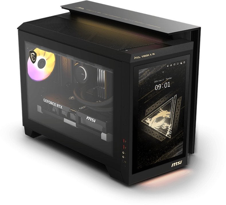 Kompjuter desktop MSI MEG Vision X AI 2NVV7-009AT, Intel Core Ultra 7, 32GB RAM, 2TB SSD, RTX 5080, i zi