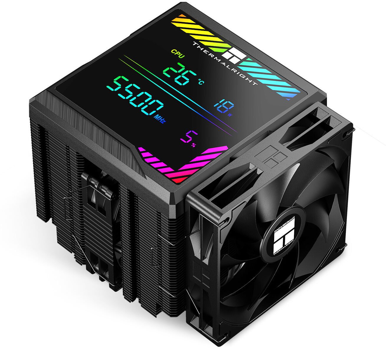 Ftohës CPU Thermalright Peerless Assassin 140 Digital, 165mm, dual tower, i zi
