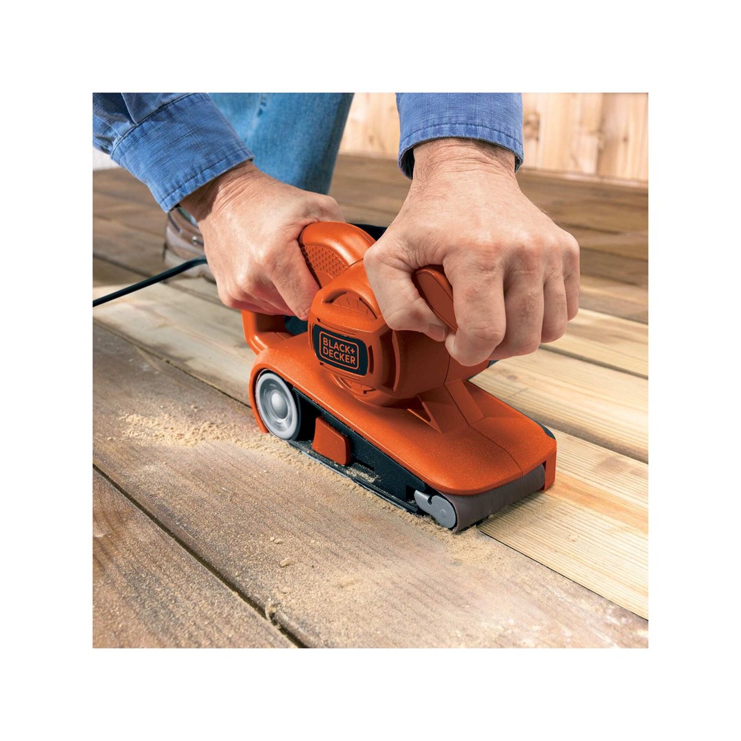 Lëmues me rrip Black&Decker KA86, 720W, me thes pluhuri, portokalli