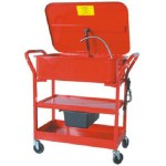 Lavastacion pune mobile 75L, pompë 20 L/min, metalike, e kuqe
