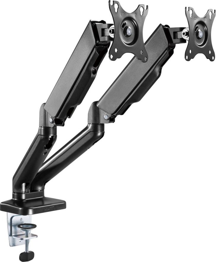 Mbajtëse tavoline për 2 monitorë Techly ICA-LCD 462B, 17"-32", e zezë