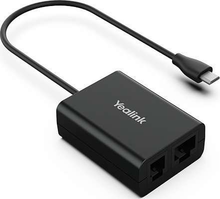 Adapter për kufje wireless Yealink EHS61, kontroll thirrjesh, i zi