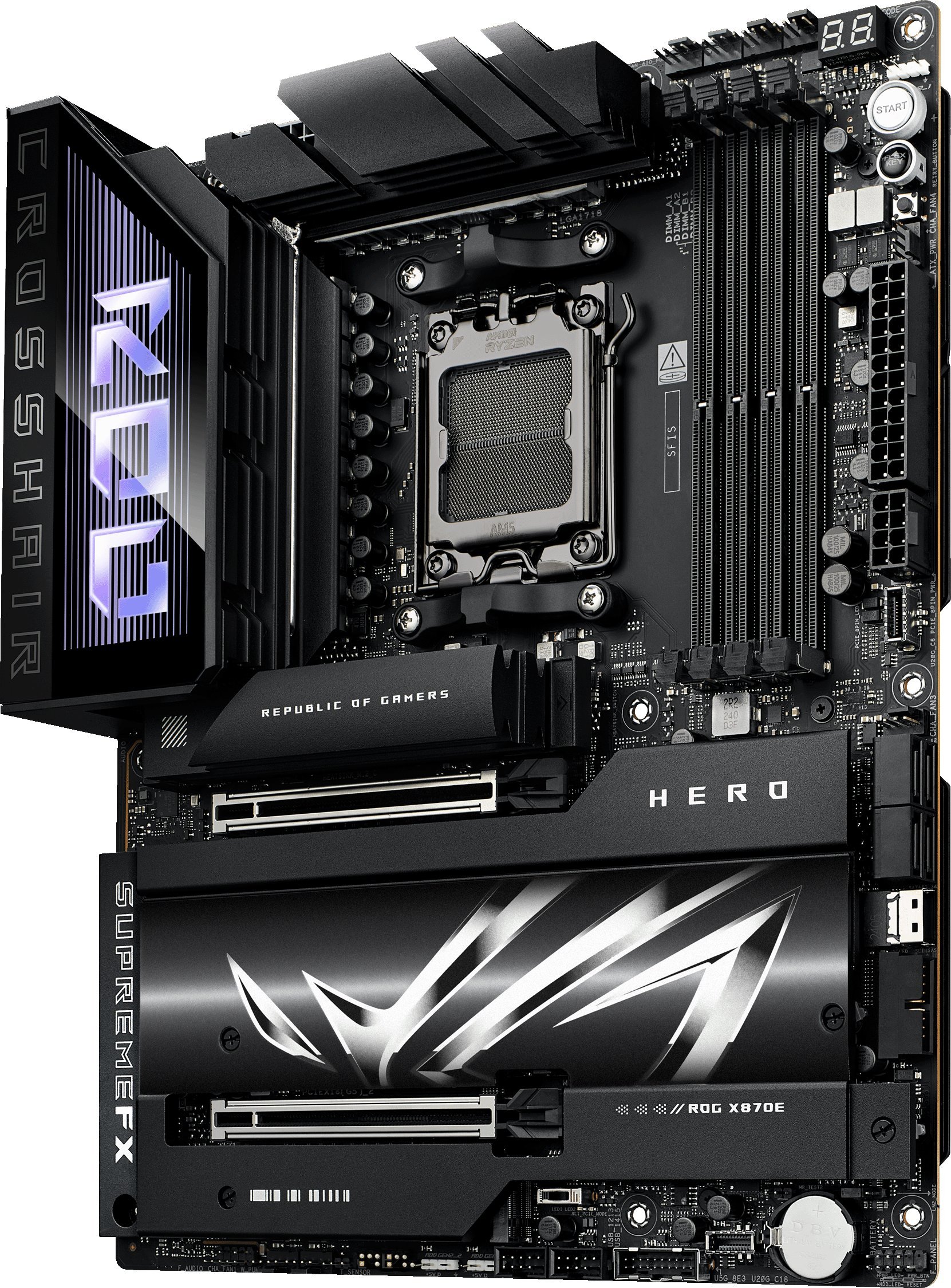Pllakë amë ASUS ROG Crosshair X870E Hero