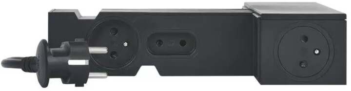 Mbrojtës për shkarkesa elektrike Legrand, 8 priza, 2m, i zi