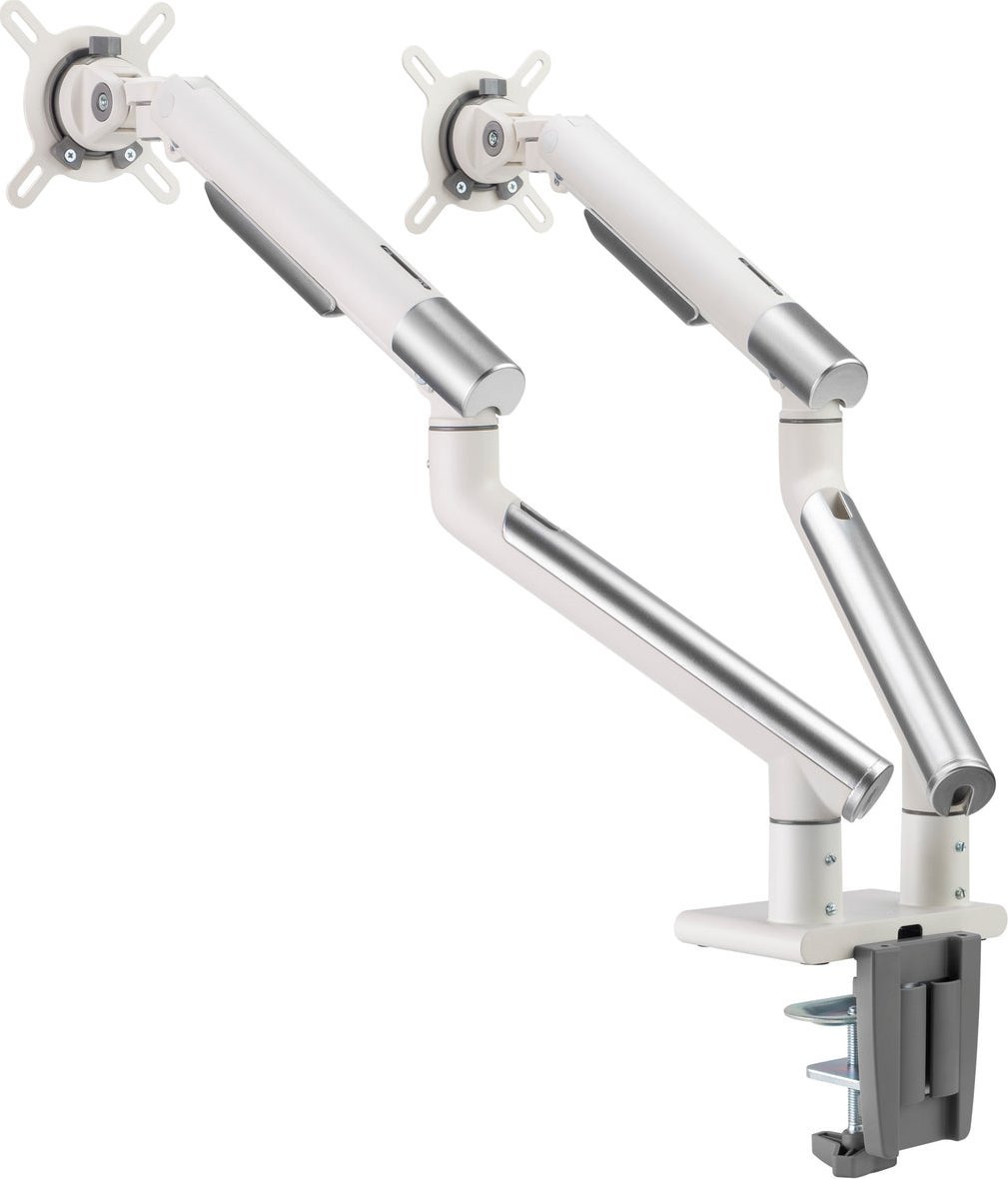 Krah monitori Alterzone Arm Duo USB, 17-32", 2x USB 3.0, i bardhë