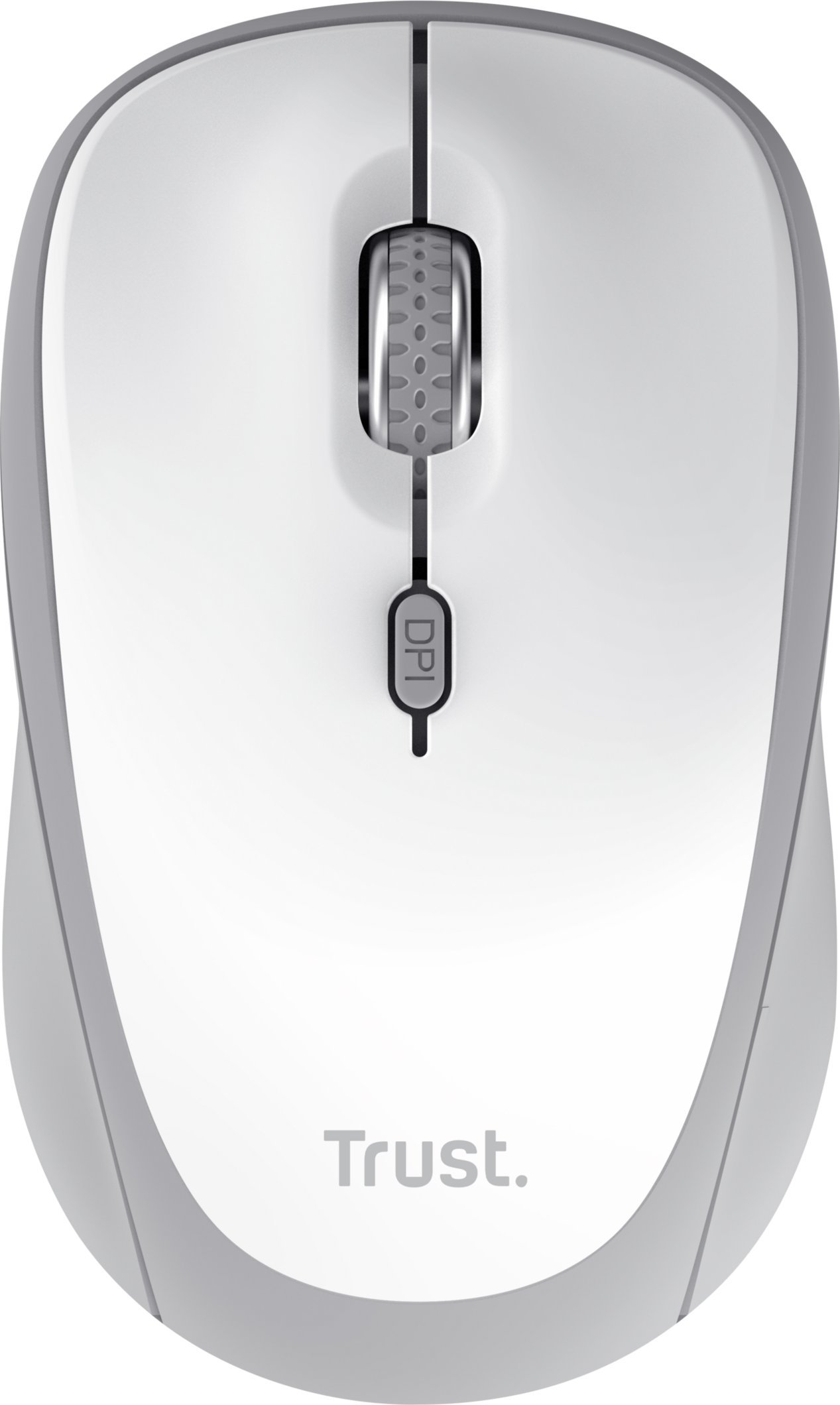 Mouse pa tela Trust 25454, 1600 dpi, 2.4 GHz, i bardhë