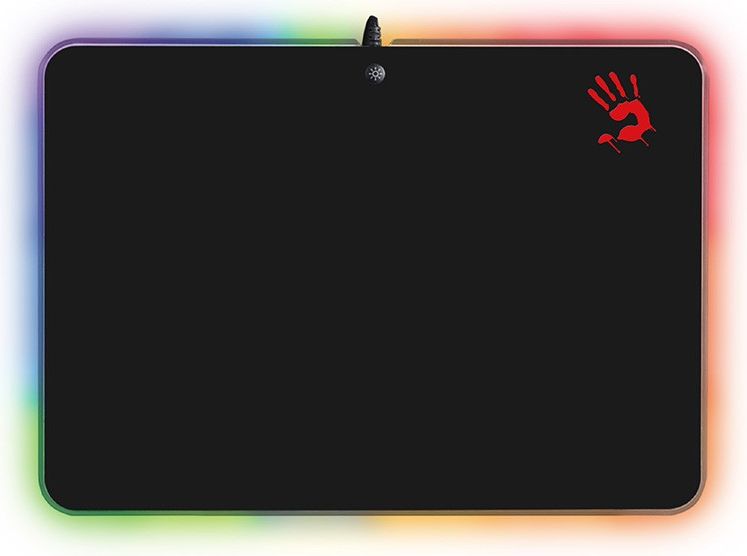 Mousepad A4Tech Bloody RGB, Ultra Slim 2.6mm, me ndriçim RGB, i zi