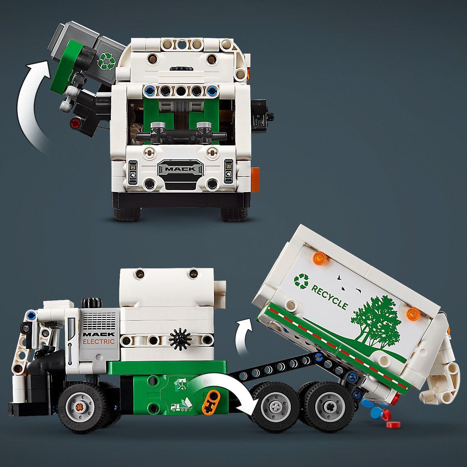 Lodër LEGO Technic Mack LR Electric Garbage Truck 42167, 503 pjesë, për fëmijë 8+