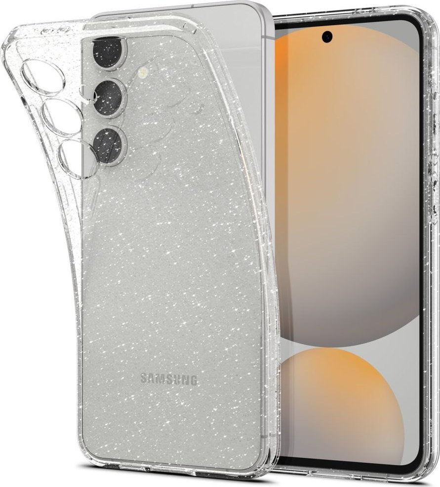 Mbulesë telefoni Spigen Liquid Crystal Glitter Crystal Quartz, për Samsung Galaxy S24 FE, transparente me shkëlqim