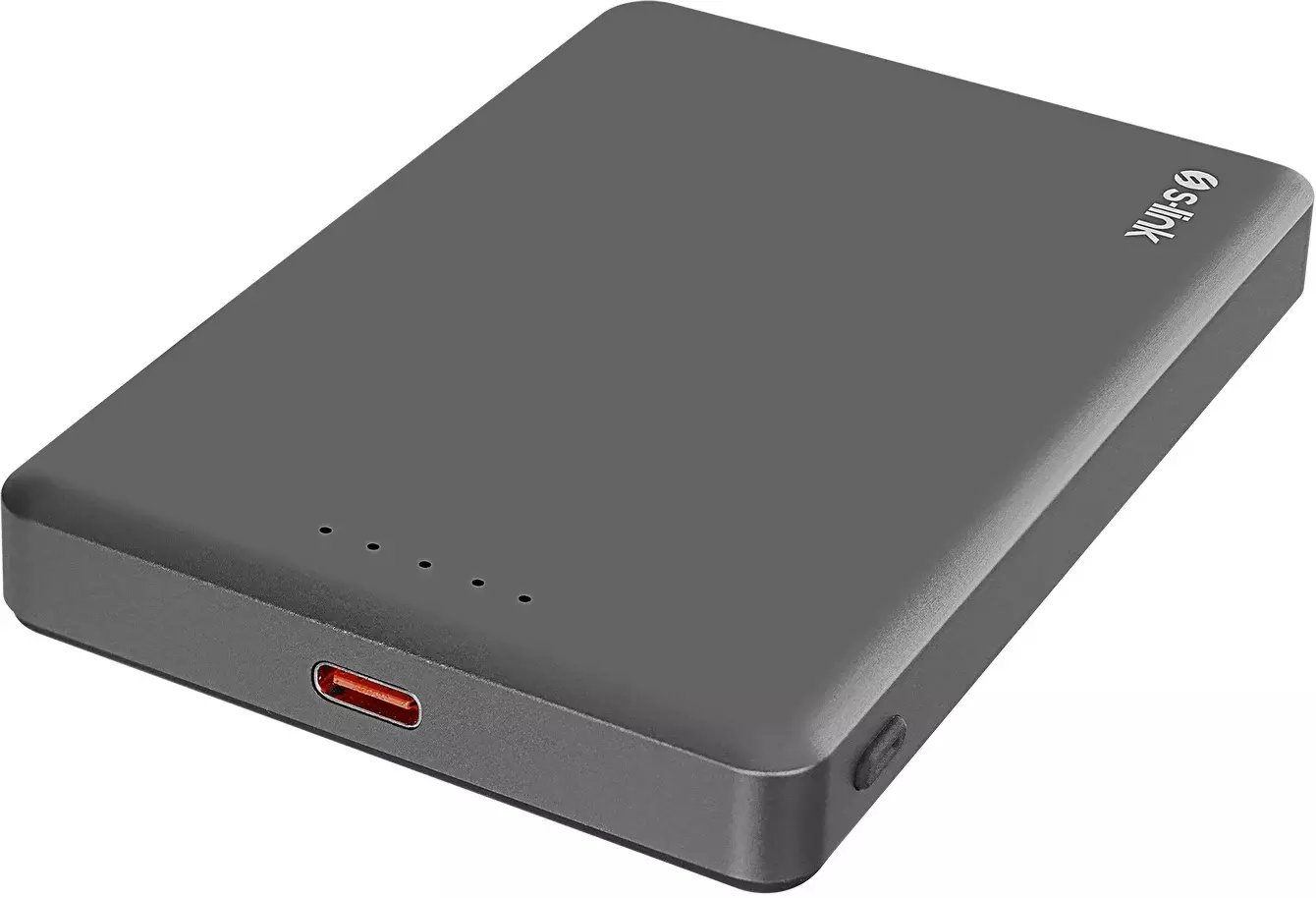 Powerbank S-link MG110, 10000mAh, MagSafe 15W PD 20W, gri metalik
