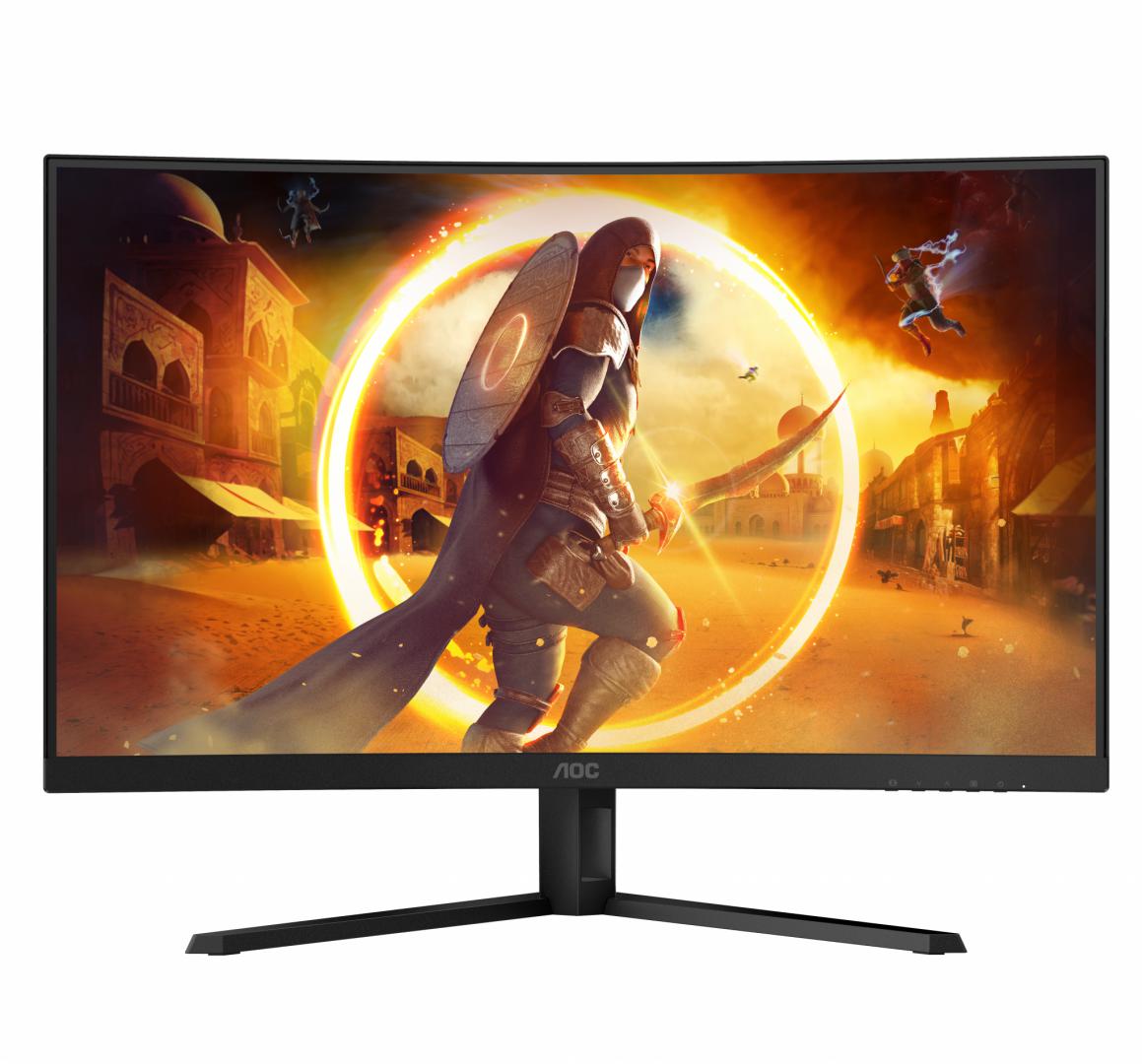 Monitor AOC G4 CQ32G4VE, 31.5", 2560 x 1440 QHD, i zi gri
