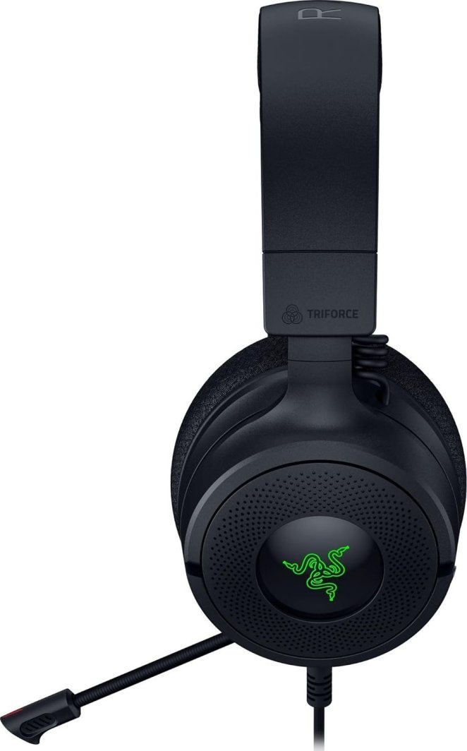 Kуфли гејминг Razer Kraken V4 X, USB Type C, USB Type A, црни