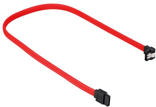 Kabllo SATA - SATA Sharkoon, 0.3m, e kuqe