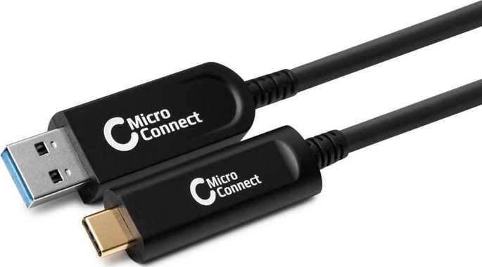 Kabllo USB MicroConnect MC-USB3.2CA5OP, USB-C në USB-A, 5m, 10 Gbit/s, e zezë