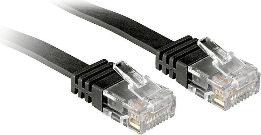 Lindy Patchcord Flat, Cat6, 2m, E zezë (47522)