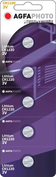 Bateri litium Agfa CR1220, 3V, 5 copë