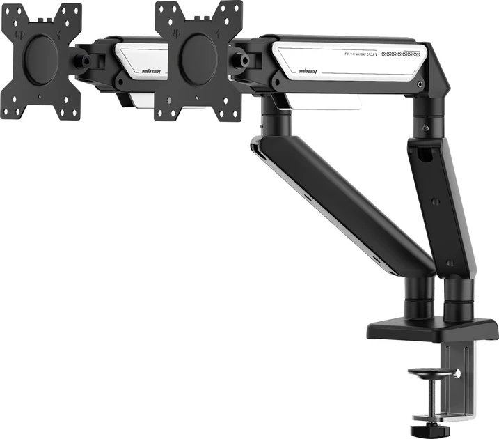 Mbajtës monitori Anda Seat Stealth II Duo, për 2 monitorë 17"-32", metalik, bardh e zi
