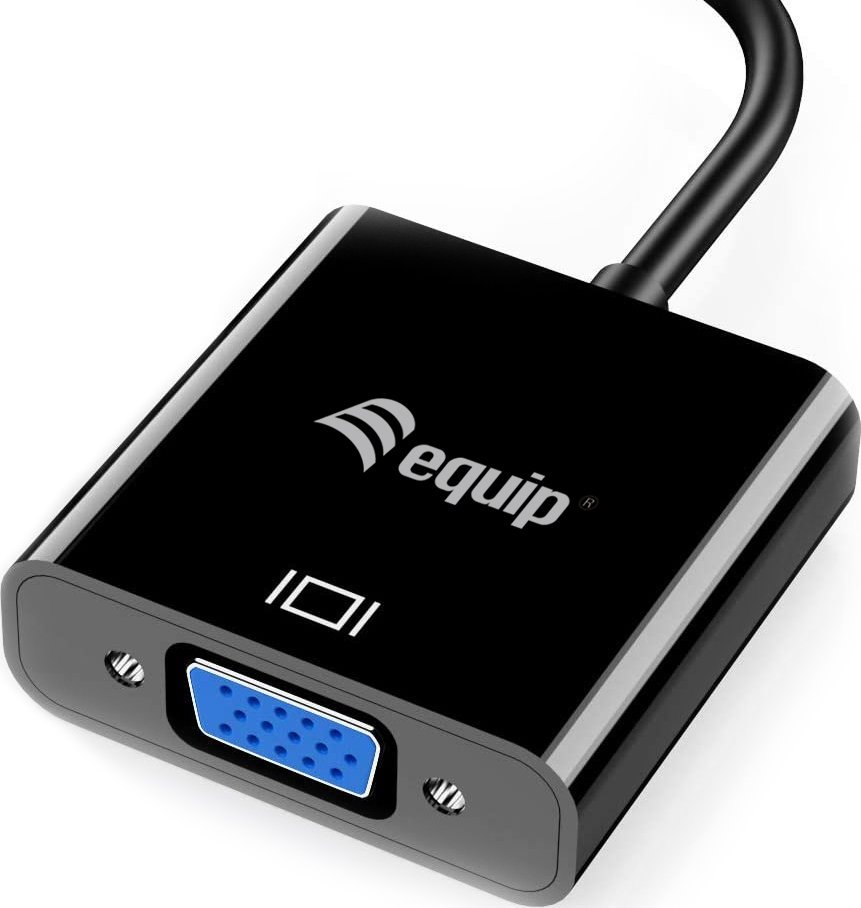 Adaptor USB 3.0 në VGA Equip, Full HD 1080p, i zi