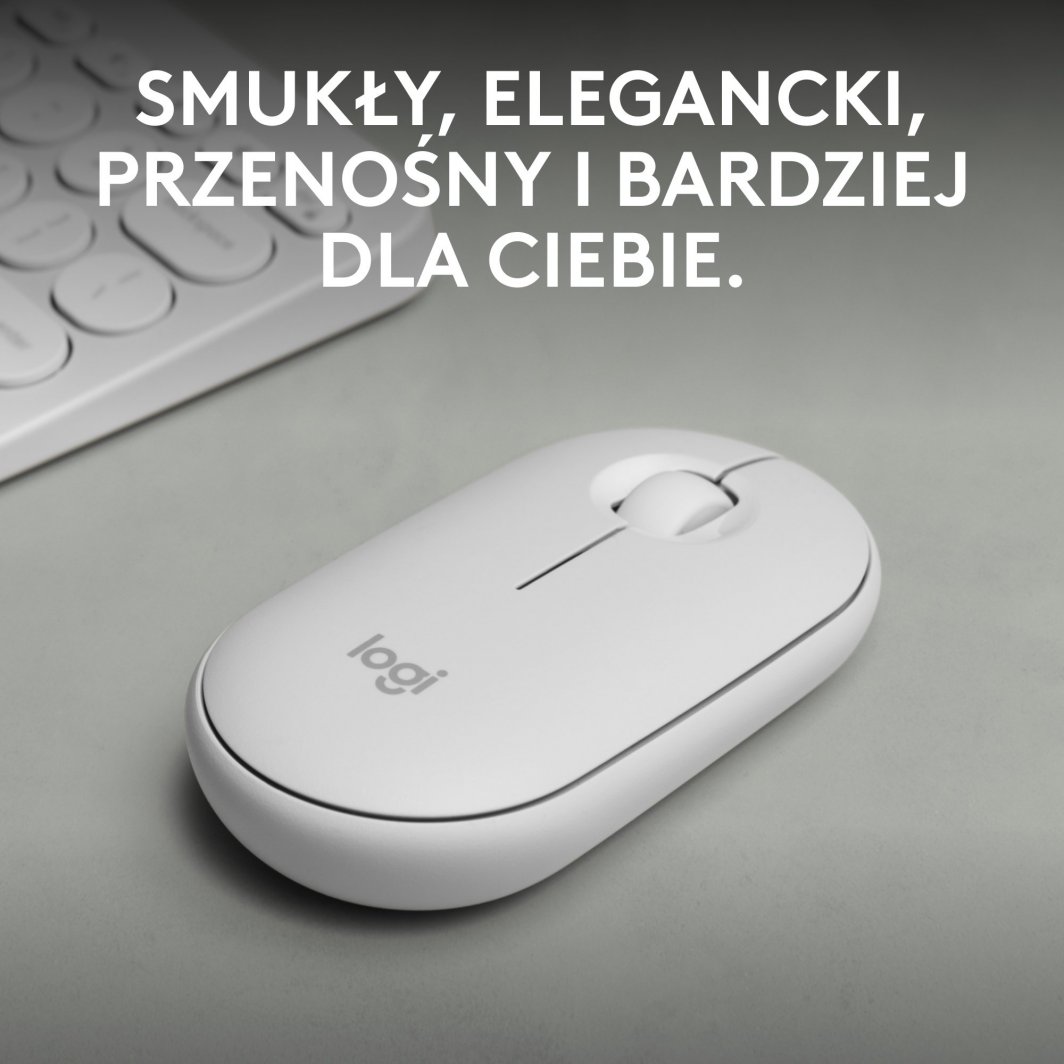Maus Logitech Pebble 2 M350s, i bardhë