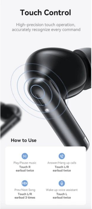 Kufje Bluetooth Usams TWS IF27, wireless, 5 orë, të zeza