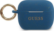 Kasë Guess GUACAPSILGLBL për AirPods Pro, e kaltër me vezullim