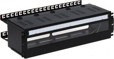 Strehë sigurimesh Pulsar A19-TS-35/OB-3U/160, për kabinete RACK 19", 3U, e zezë
