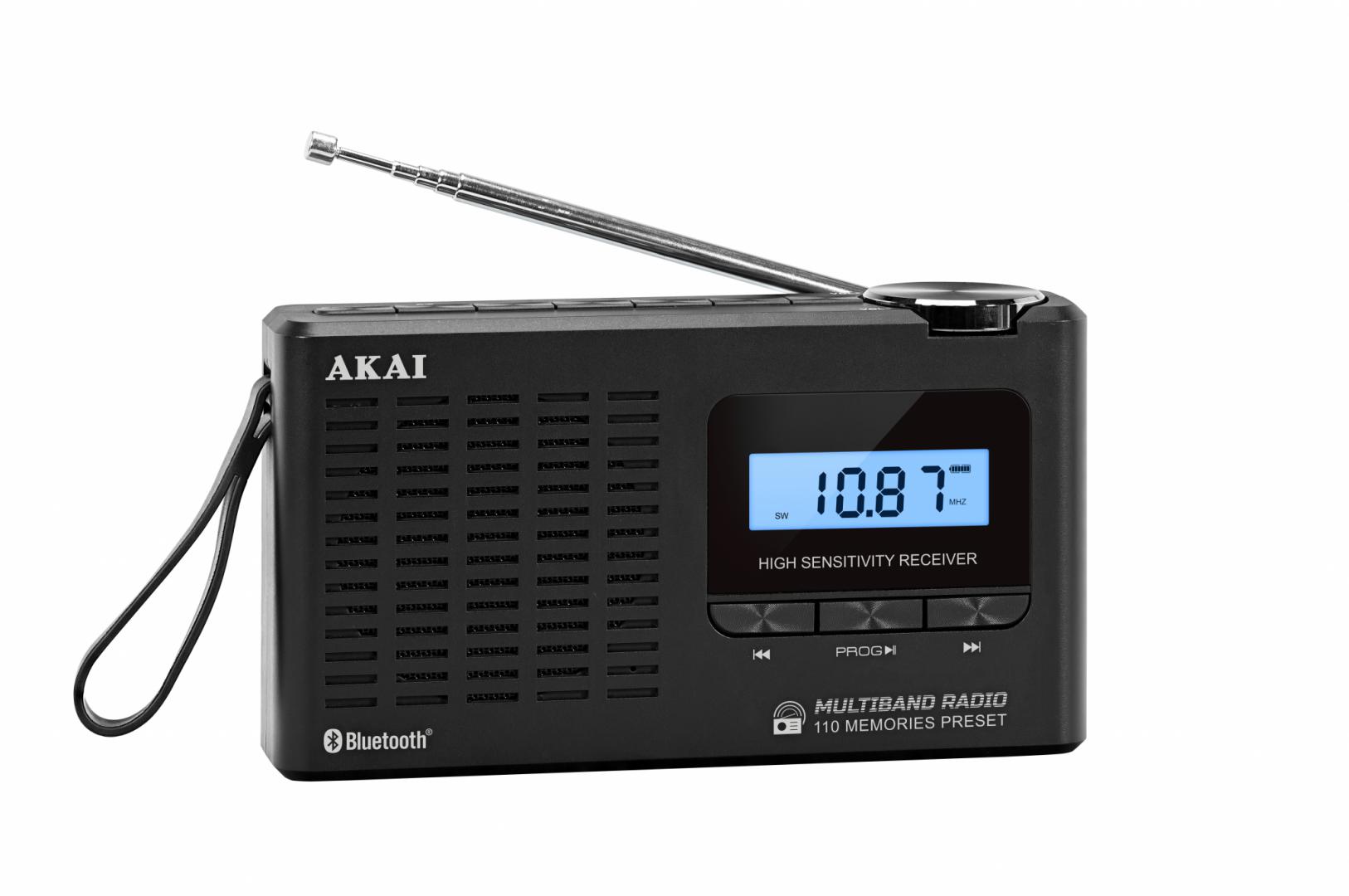 Radio portative Akai APR-600, Bluetooth, AM/FM, e zezë