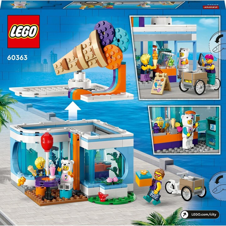 Set LEGO® City 60363 Ice Cream Shop, 296 pjesë