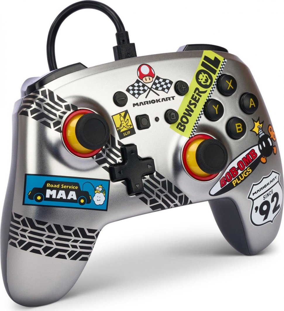 Kontroller PowerA Enhanced Mario Kart, me kabllo, shumëngjyrësh